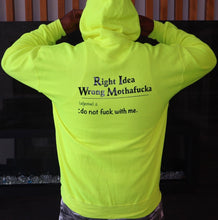 Load image into Gallery viewer, Neon Yellow Hoodie RIWM Definiton Hoodie
