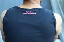 Load image into Gallery viewer, Black Tank Top Neon Pink Right Idea Wrong Mothafucka logo
