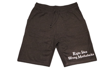 Load image into Gallery viewer, Dark Gray Right Idea Wrong Mothafucka Shorts
