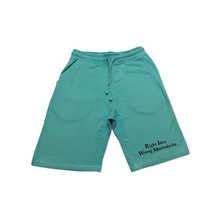 Load image into Gallery viewer, Teal Shorts Black Right Idea Wrong Mothafucka
