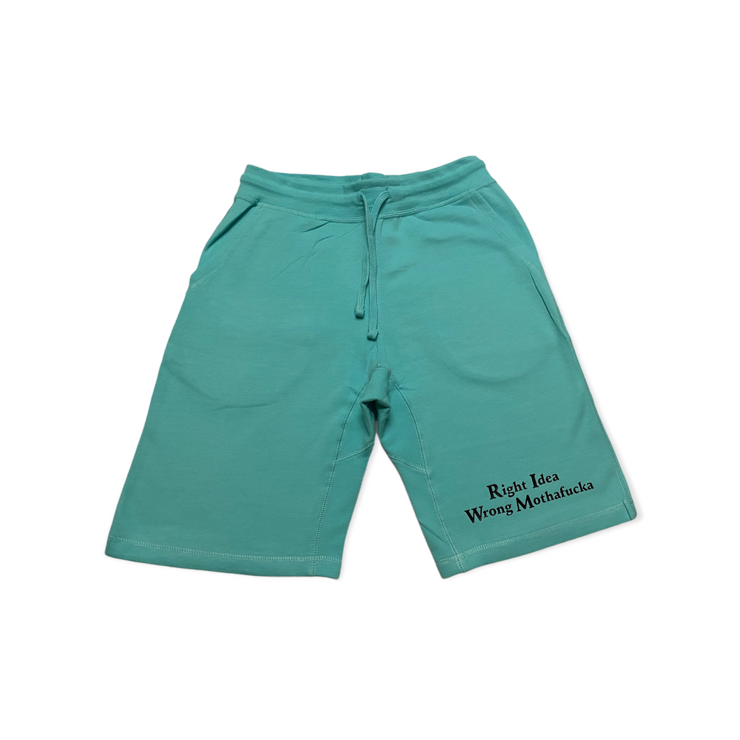Teal Shorts Black Right Idea Wrong Mothafucka