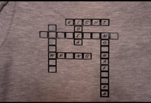 Load image into Gallery viewer, Light Gray Crossword Shorts
