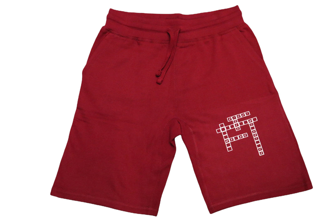 Maroon Right Idea Wrong Mothafucka Shorts